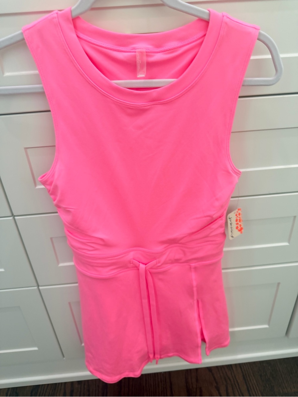 Free People Movement Easy Does It Mini Dress skort Pink Lemonade NWT